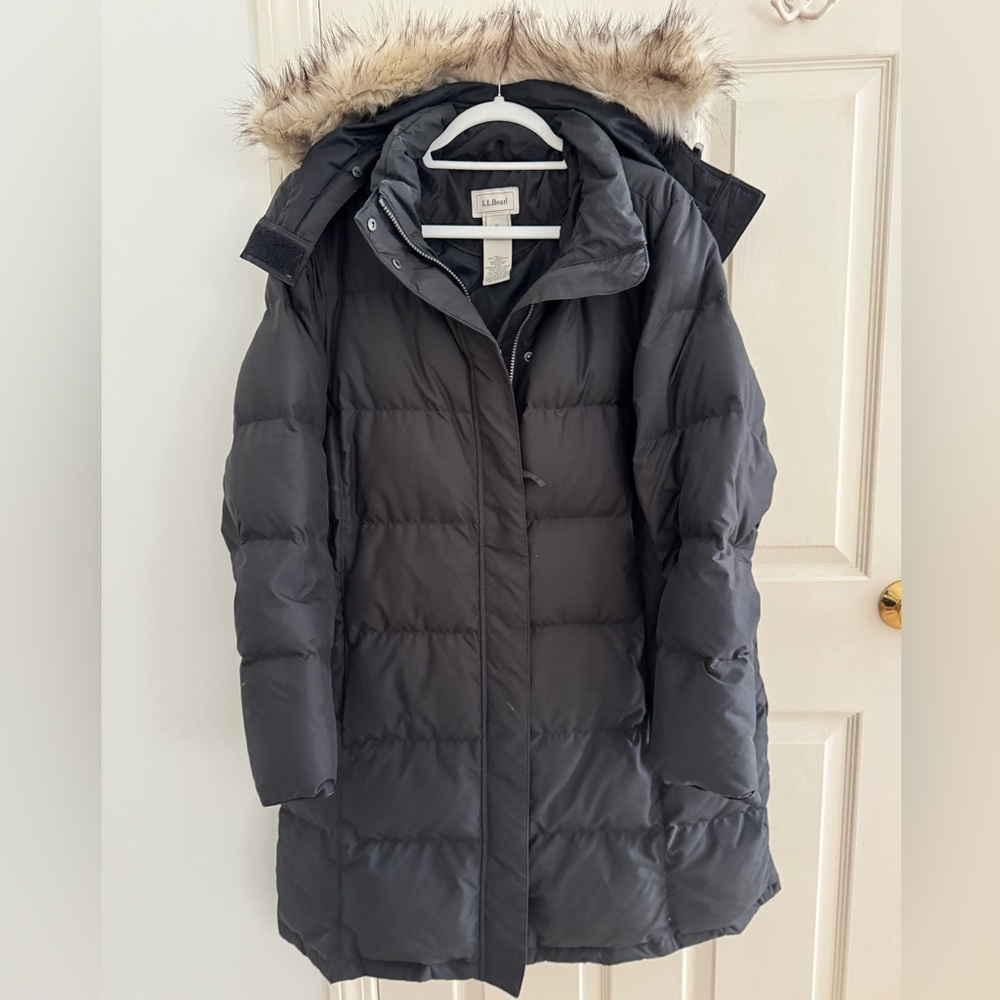 L.L. Bean Women's Black Puffer Coat